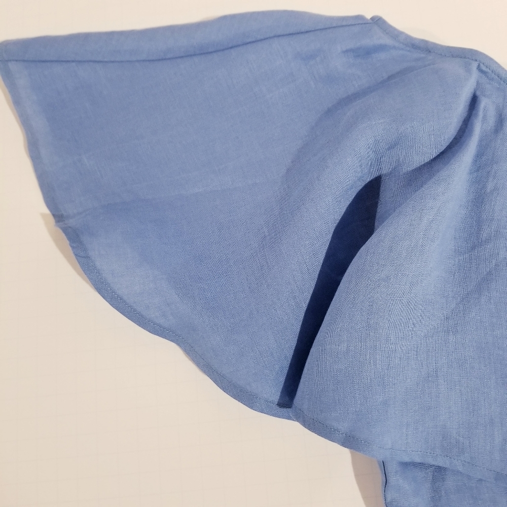 CAPULET One Shoulder Mini Linen Dress - Picture 5 of 9